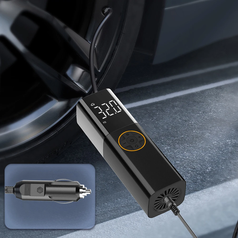 

150PSI Portable Car Inflator Pump Digital Display Bicycle Air Compressor Auto Electric Pump for Automobile Bicycle Ball