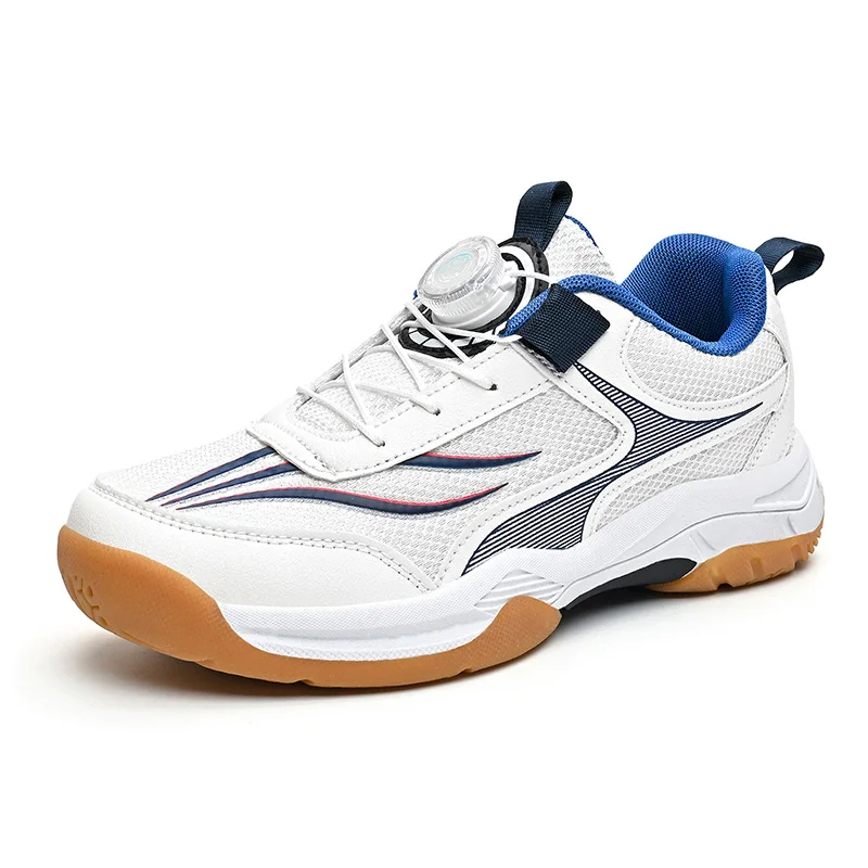 Children’s Breathable Table Tennis Shoes Lightweight Non-Slip Outdoor Badminton Sneakers Sports Training Footwear for Boys