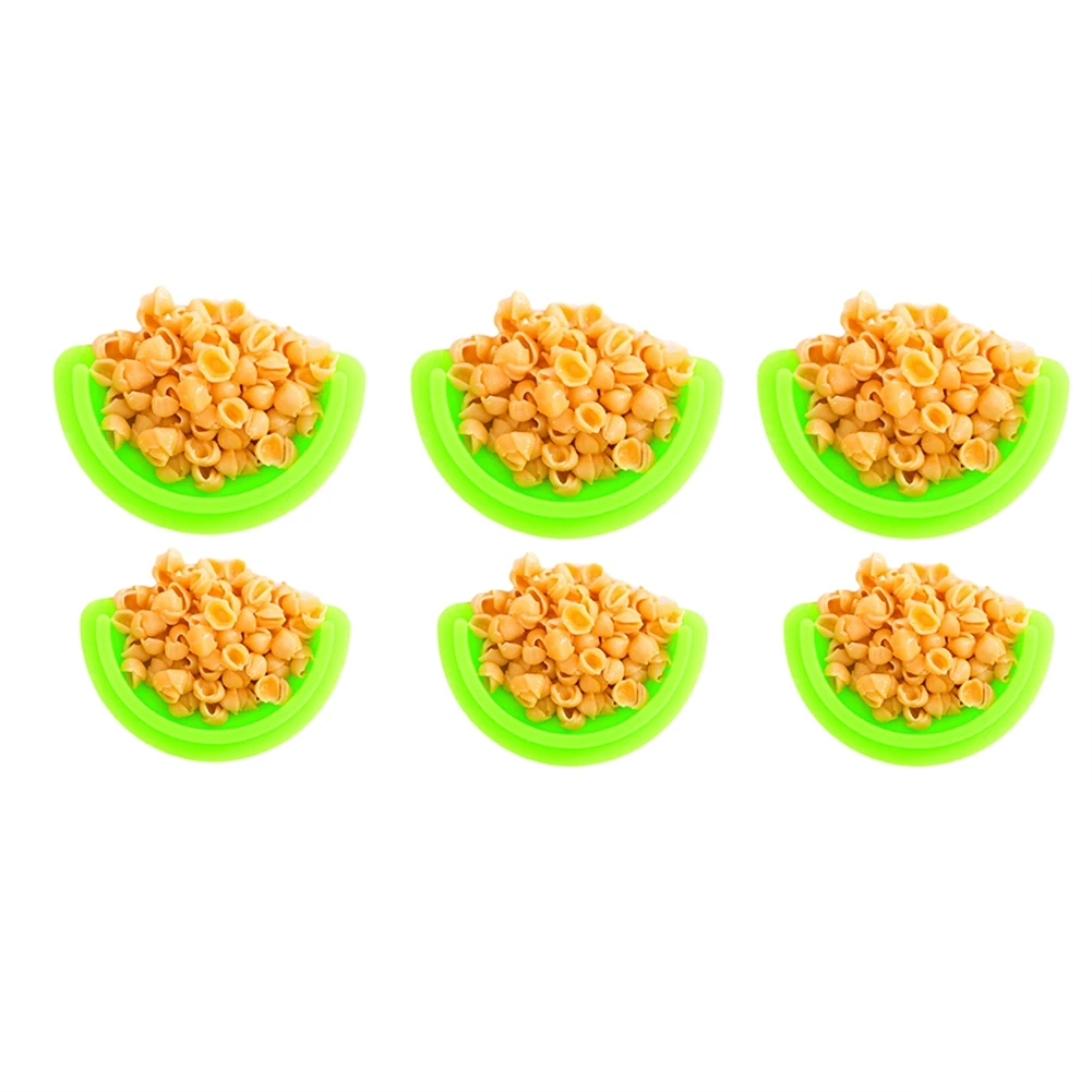 

AT21-6Pcs Plate Dividers Food Separator Strip Silicone Food Dividers Knife, Fork And Spoon Holder To Control Serving Size