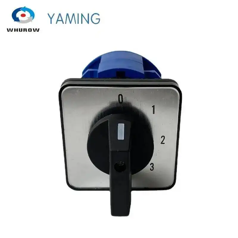 LW26-63 Rotary Cam Switch 63A 2 Poles Levels 8 Screws Terminals Multi Position Universal Changeover Selector YMW26-63/2