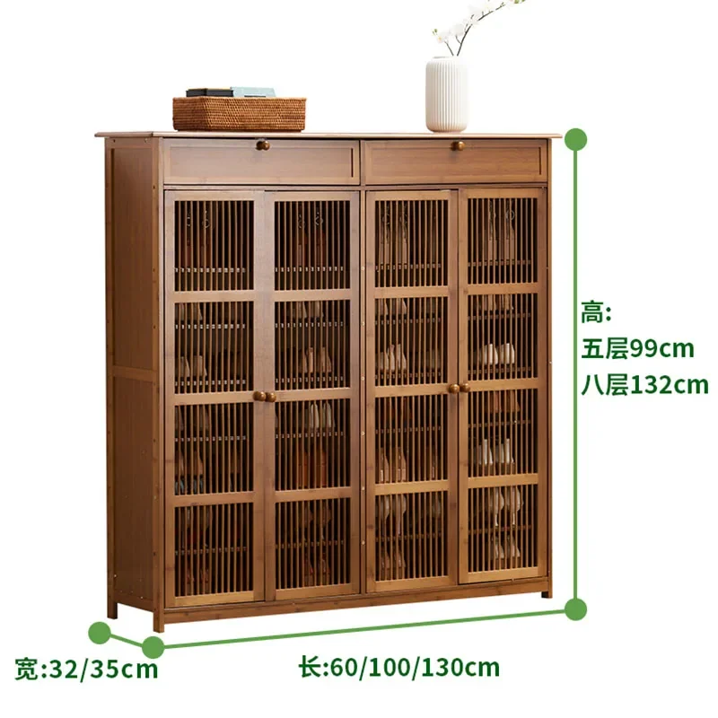 Household Shoe Cabinet Bamboo Entry Way Accessories Simple Cabinet Storage  Organizador De Zapatos School Furniture