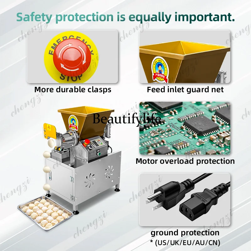 A81 Electric cutting machine precision stainless steel adjustable segmentation speed up to 150 kg/h, adjustable weight 5 - 350 g