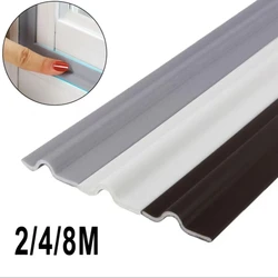 2M 4M 8M Sliding Type Window Sealing Strip Door and Window Seam Windproof Sound Insulation Self-adhesive Sealing Strip U type