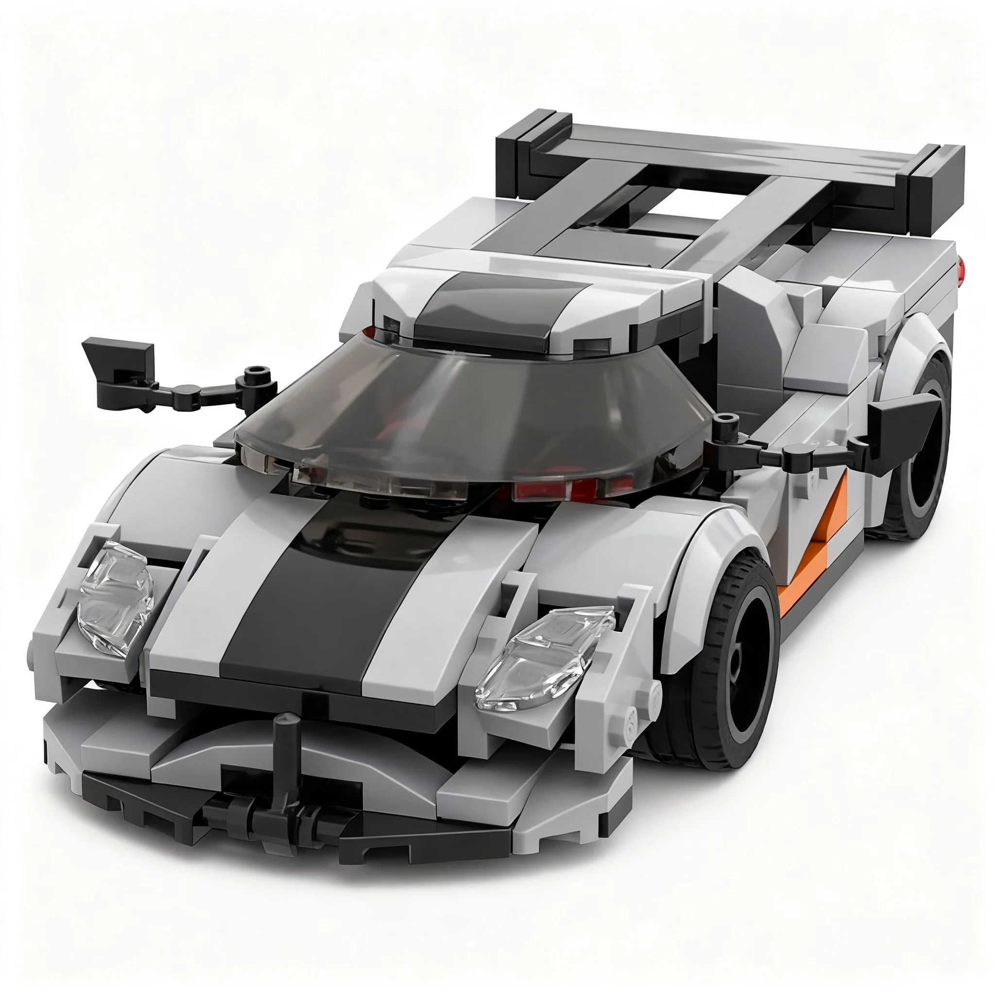 201pcs MOC Cars Koenigsegges One1 Model Christmas Gift Creative Assembly Home Decor Desk Display Shelf Accent