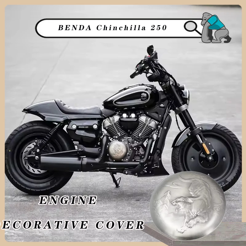 Motorcycle Label  Turbo Inlet Decoration Cover Aluminum Retrofit Part Engine Decorative Decal  Cover For Benda Chinchilla 250