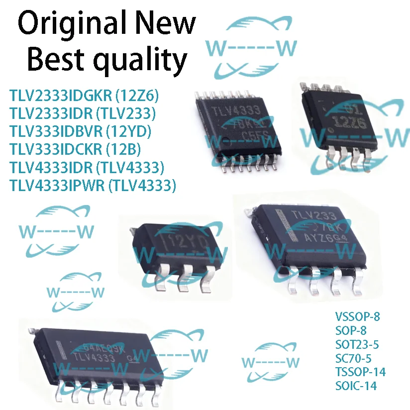(5-30 pcs) TLV2333IDGKR 12Z6 TLV2333IDR TLV233 TLV333IDBVR 12YD TLV333IDCKR 12B TLV4333IDR TLV4333 TLV4333IPWR TLV4333 IC chip