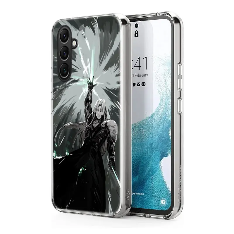 Coque de téléphone Anime FINAL FANTASY 7 BloodyBeni, Samsung Galaxy A70, A50, A40, A30, A20E, M30S, M31, M21, M12, J8, J6, J4, M32, M52, M51, A90, A80, A2