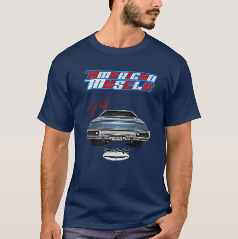 1974, GTX, Roadrunner, Hot Rod, Road, Runner, Retro American Muscle Car T-Shirt New 100% Cotton Short Sleeve O-Neck Mens T Shirt