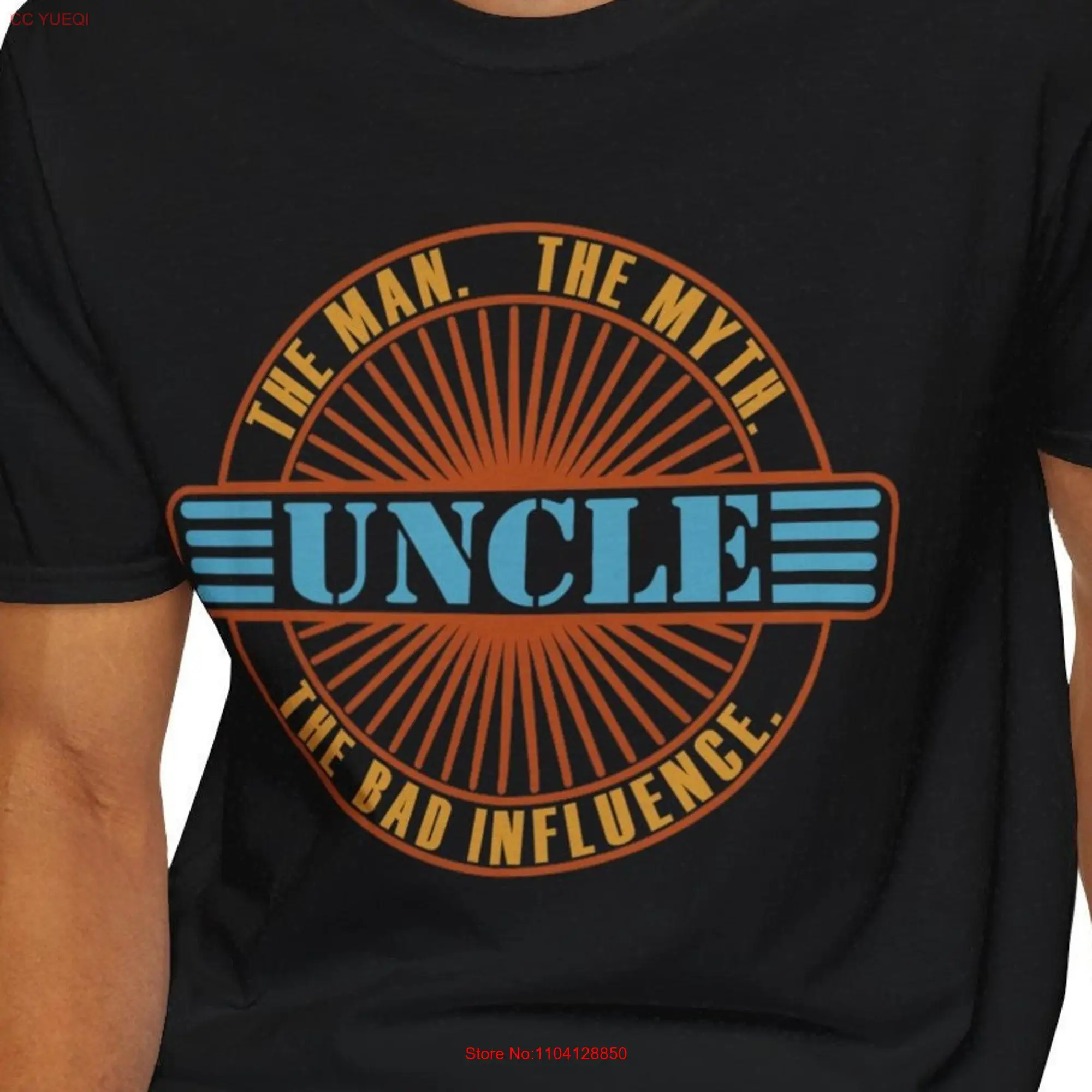 Funny Uncle Man Myth Bad Influence T Shirt long or short sleeves