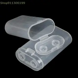 1 Pcs Waterproof Transparent 18650 Battery Plastic Storage Box Rechargeable Plastic Cases Durable Battery Holder Case