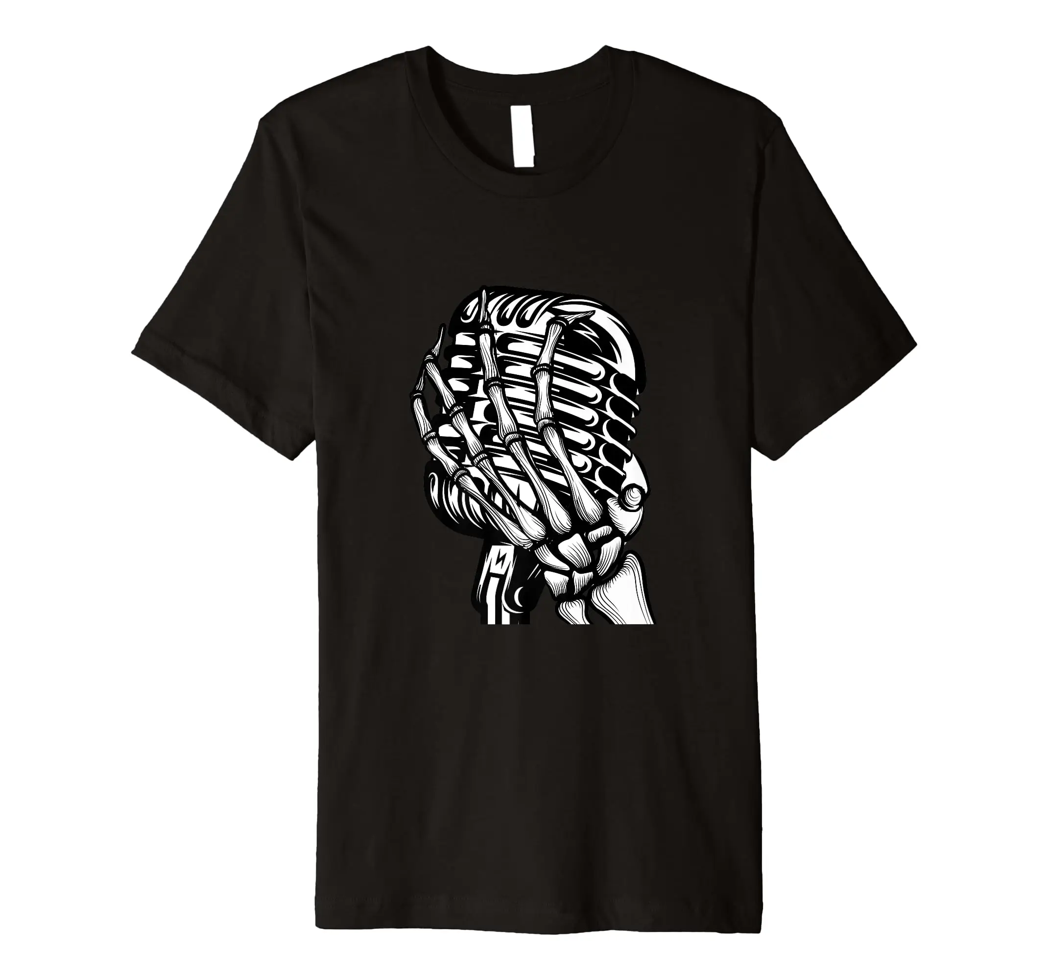 

Skeleton Hand Rock And Roll Concert Graphic Tees - Band Tees T-Shirt