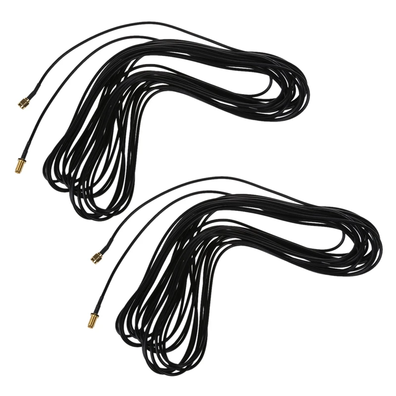 

2X Antenna RP-SMA Extension Cable For Wifi Router 9 Meter