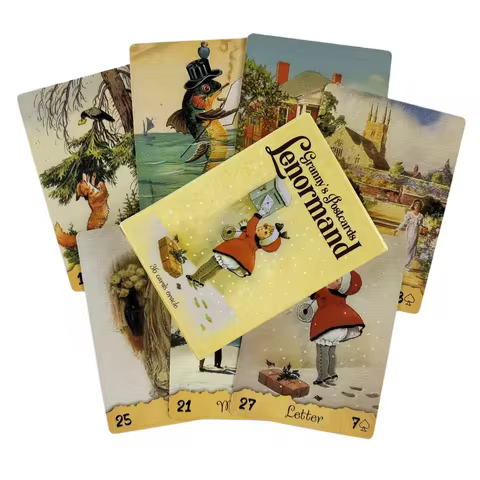 Postcards Lenormand Oracle Cards Tarot Divination Deck English Vision Edition Board Playing Game For Party