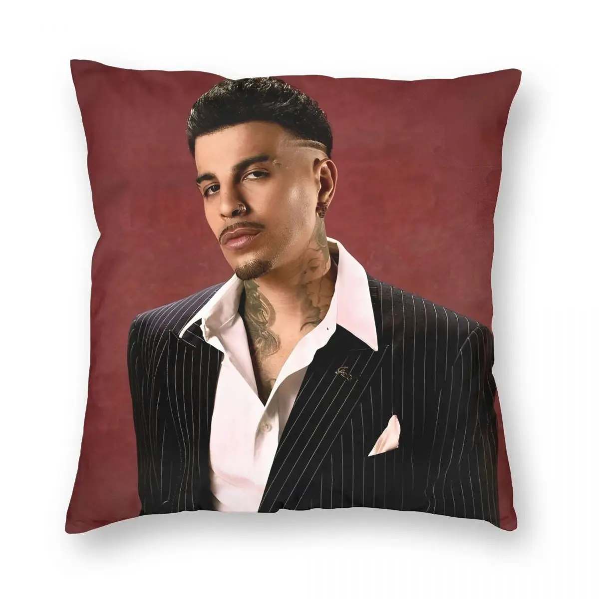 

Rauw Alejandro Vintage Pillowcase Printed Polyester Cushion Cover Gift Throw Pillow Case Cover Home Zippered 18''