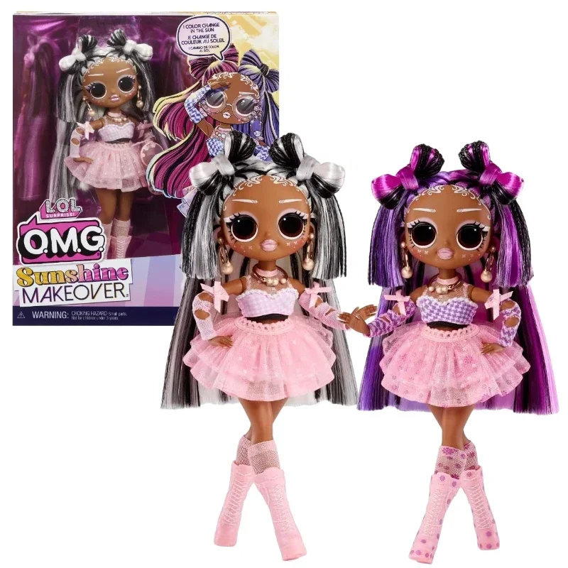 جديد LOL Surprise OMG Sunshine تغيير لون التبديل دمية الموضة تغيير لون الموضة مفاجأة متعددة هدايا الأطفال