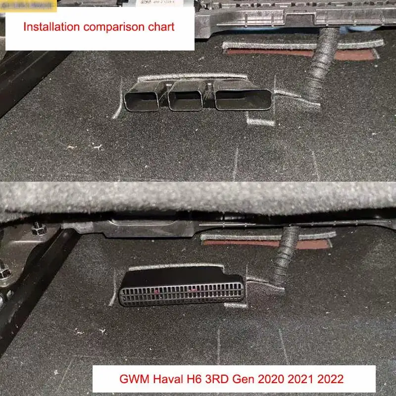 Seat AC Heat Floor Air Conditioner Duct Vent Outlet Grille Cover for GWM Haval H6 2 3RD Gen F7 H9 2014 and 2023 Car Accessories