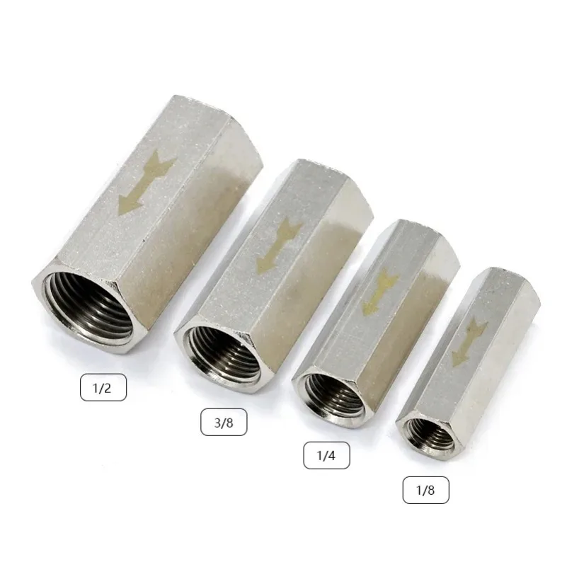 FOR CV Double Female Thread Single Check Valve Air Compressor Air Check Valve with Quick Plug / Quick Screw 1/8