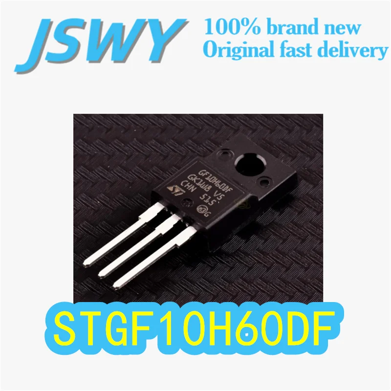 

(10/50 pieces) STGF10H60DF Original Screen-Printed GF10H60DF Package TO-220FP IGBT 10A 600V Ultra-Fast Electronics In Stock