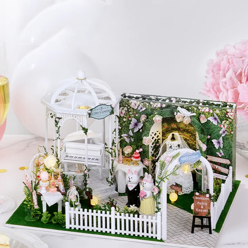 

Furniture Diy Doll House Wooden Miniature Doll Houses Furniture Kits Assemble Puzzle Handmade Dollhouse Craft Toys For Children