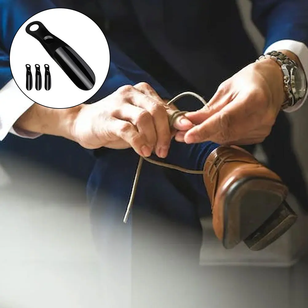 

4Pcs Shoe Horn Tools Durable Compact Design Easy Carry for Travel Camping Boot Remover Lazy Shoe Lifter Boot Horn