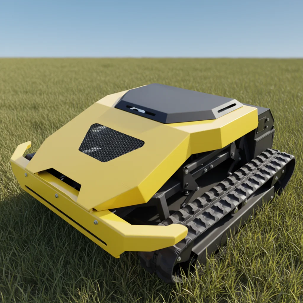 Customize Slope Adaptable RC Track Mower 110cm Cutting Width