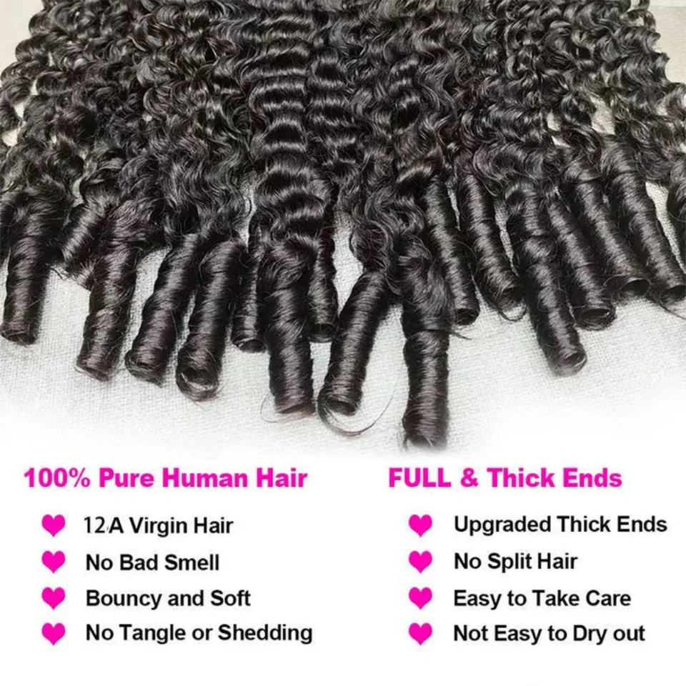 3C4A birmano rizado paquetes cabello humano 100% virgen extensiones puntas rizadas 1/3/4 piezas color natural ofertas 12-28 pulgadas crudo para mujeres lleno y grueso 6