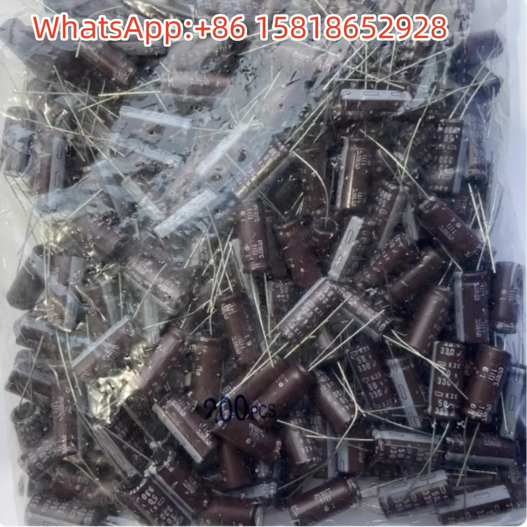 10pcs 50V330UF 10X25 Japan Black Diamond KZE High Frequency Low Impedance Electrolytic Capacitor 330UF 50V