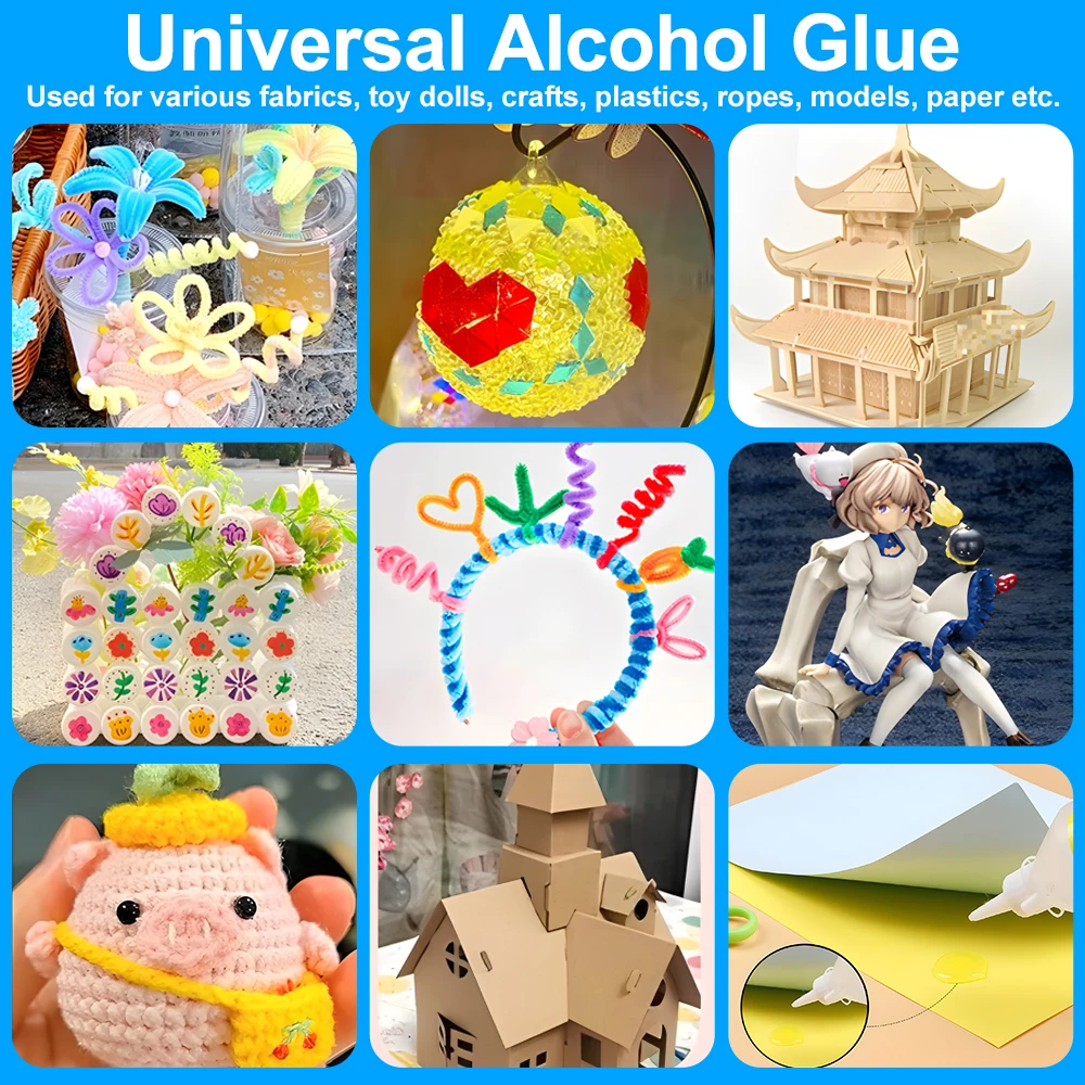 Liquid Glue Alcohol Adhesive Instant Textile Scrapbooking Fabric Paper Crafts DIY Children Stationery School Kindergarten Supply