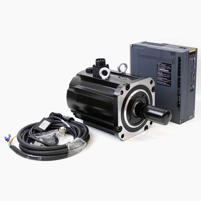 

17-Bit Absolute Encoder Brake AC Servo Motor With 3-Phase 380VAC Pulse Servo Drive Kit 7.5kW 48N.m 1500rpm Waterproof Feature