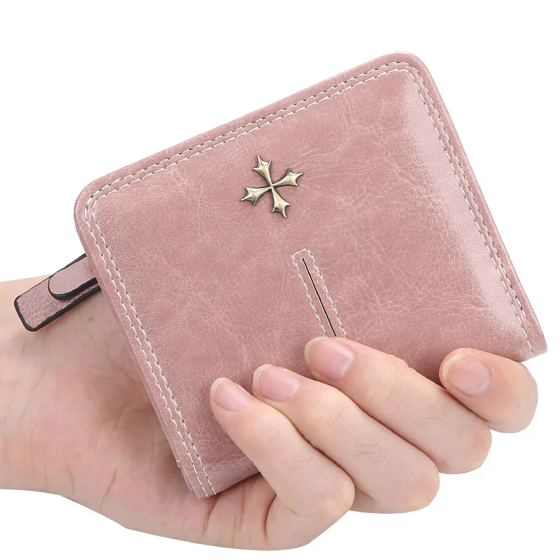 Portefeuille de luxe en cuir pour femmes, porte-cartes Slim, porte-monnaie jaune/rouge/rose/bleu/noir portefeuille femme portafoglio donna porte feuille femme