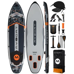 Myboat New Inflatable Paddle Board 11'6''x35''x6'' Stand Up Station Board  With Accessories Extra Wide SUP Board