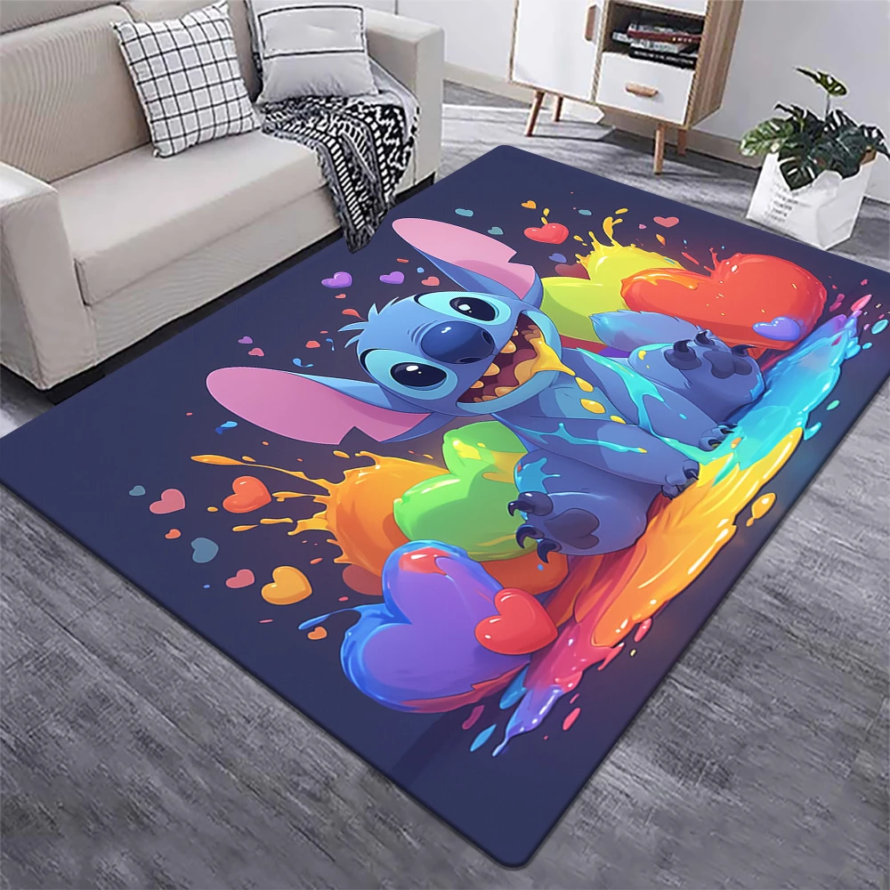 Star Stitch Cartoon HD Printing Carpet.Living Room,Bedroom,Decoration,Picnic,Camp,Kitchen,Crawling Mat.bathroom Door Rug