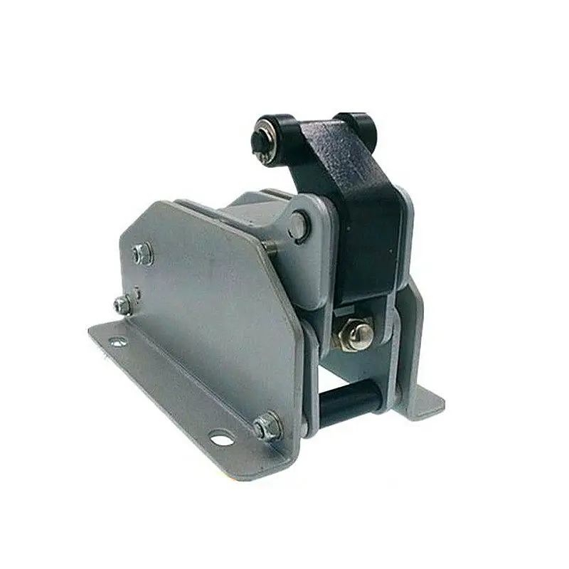Heavy duty hydraulic spring buffer limiter F1730.25.35. S.B (H) double acting in the horizontal barrier of the assembly line