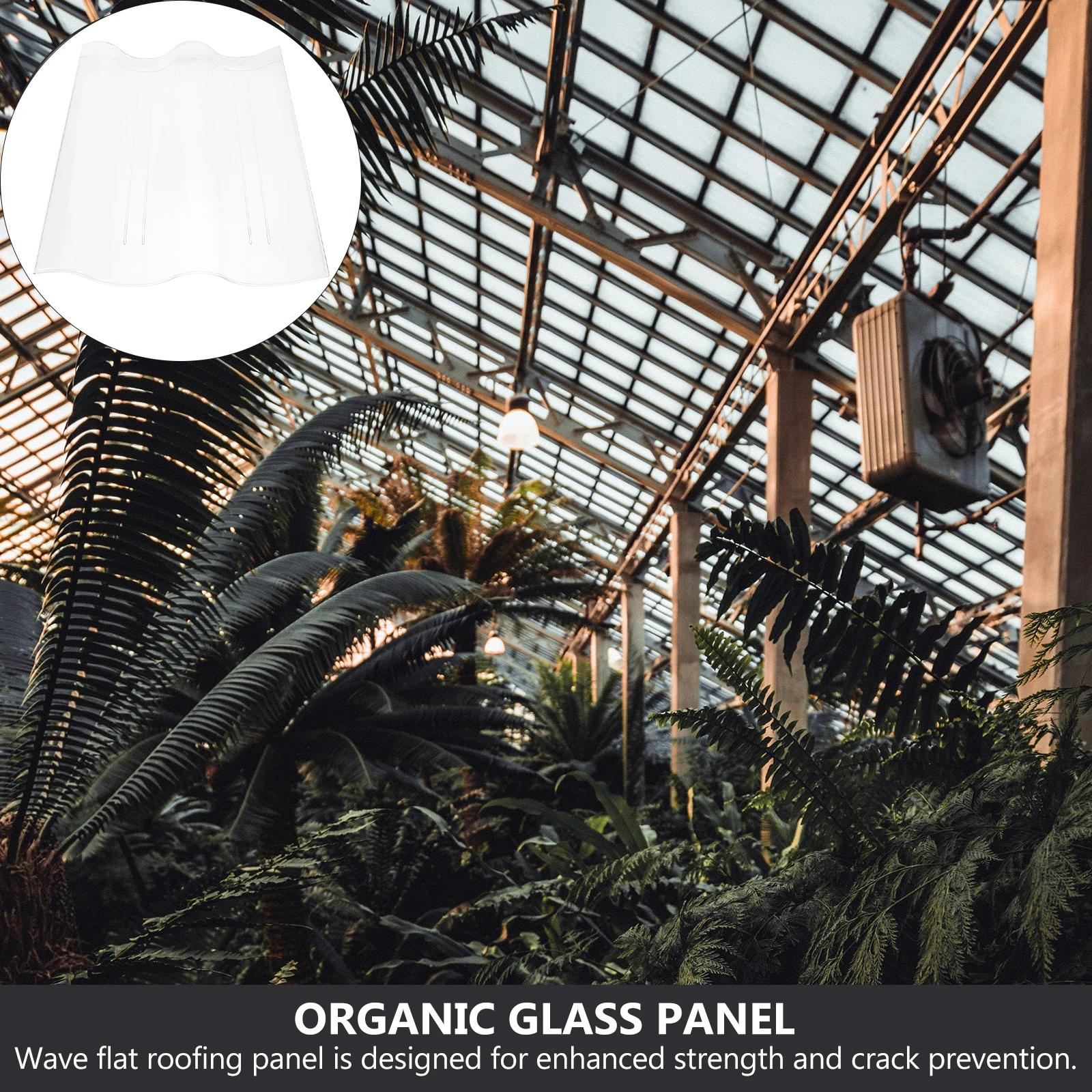 

Transparent Acrylic Wave Greenhouse Roof Panel Durable Crack Resistant Replacement For Sunroom Pool Plant Stand Roofing Panel