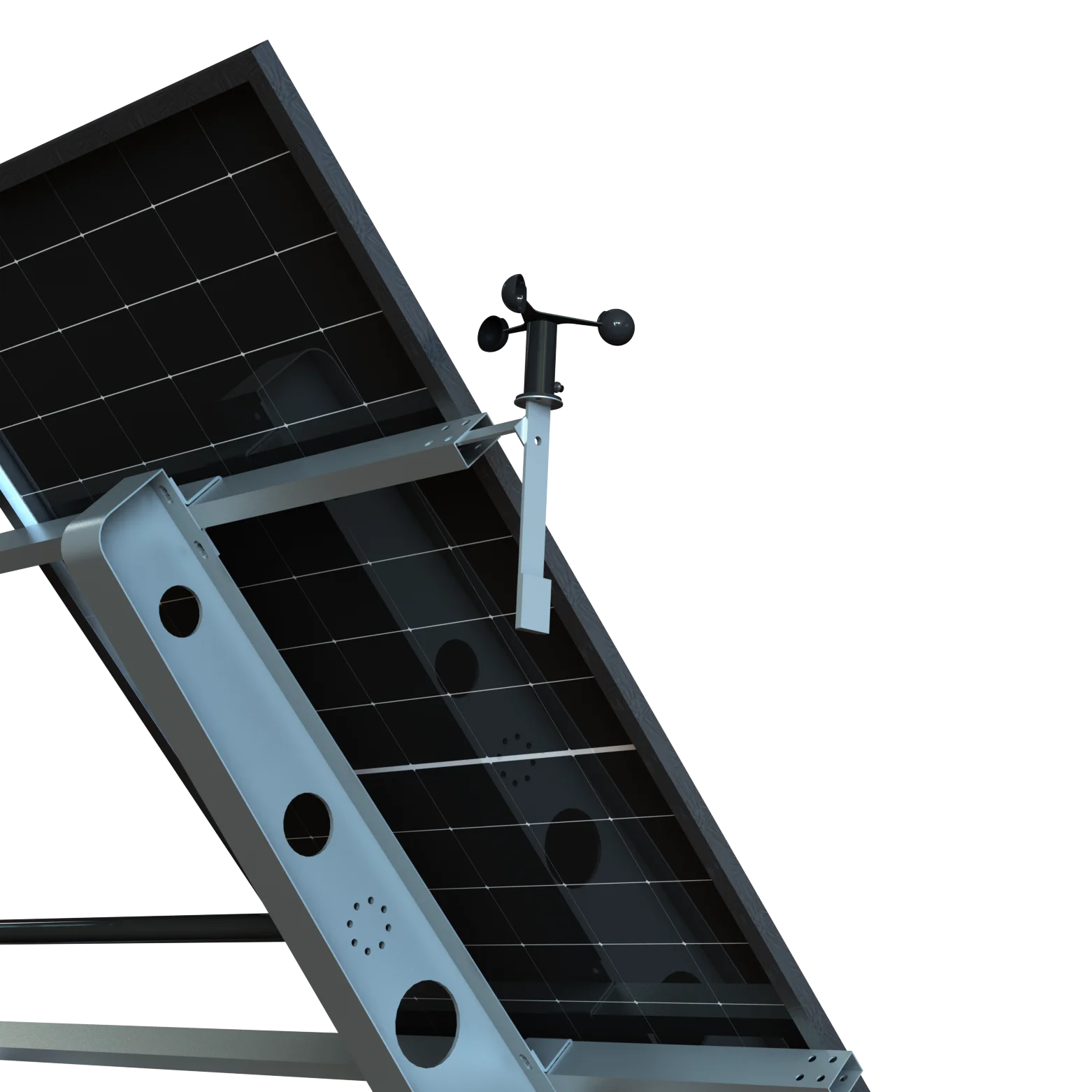 Ground Mounting Renewable Energy Dual Axis Solar Tracker Customized Design Manufacture with GPS for 12pv