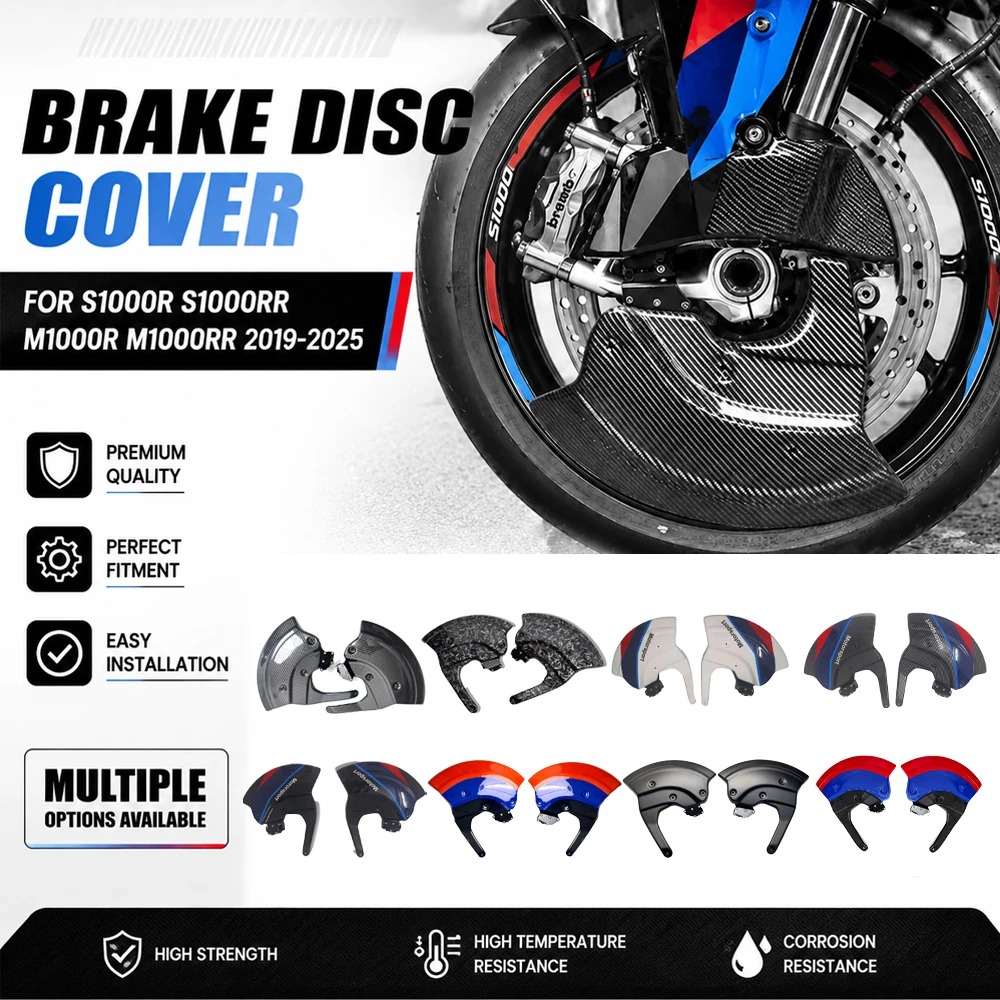 FOR BMW S1000R S1000RR M1000R M1000RR 2019-2025 Motorcycle Front Mudguard Kit Brake Disc Cover Front Brake Protective Cove