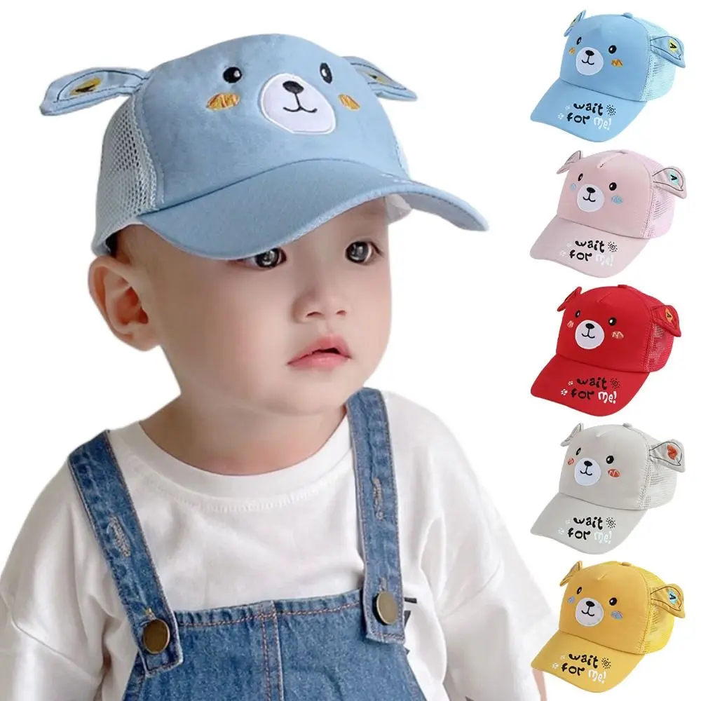 

Anti-UV Embroidered Baseball Cap Mesh Cotton Polyester Duck Tongue Cap Sun Protection Hat Girls