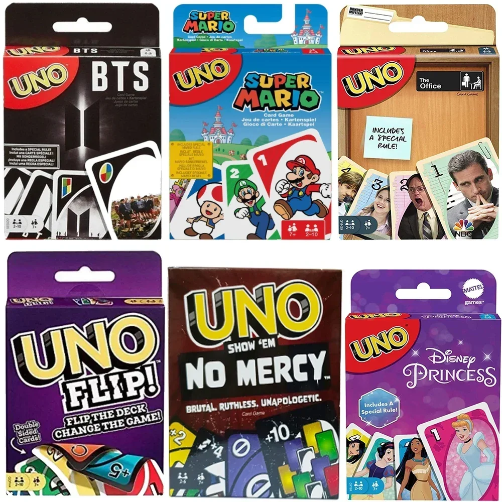 88 styles Uno No mercy Game Board Games UNO Cards Table Family Party Entertainment UNO Games Card Toys Children Birthday