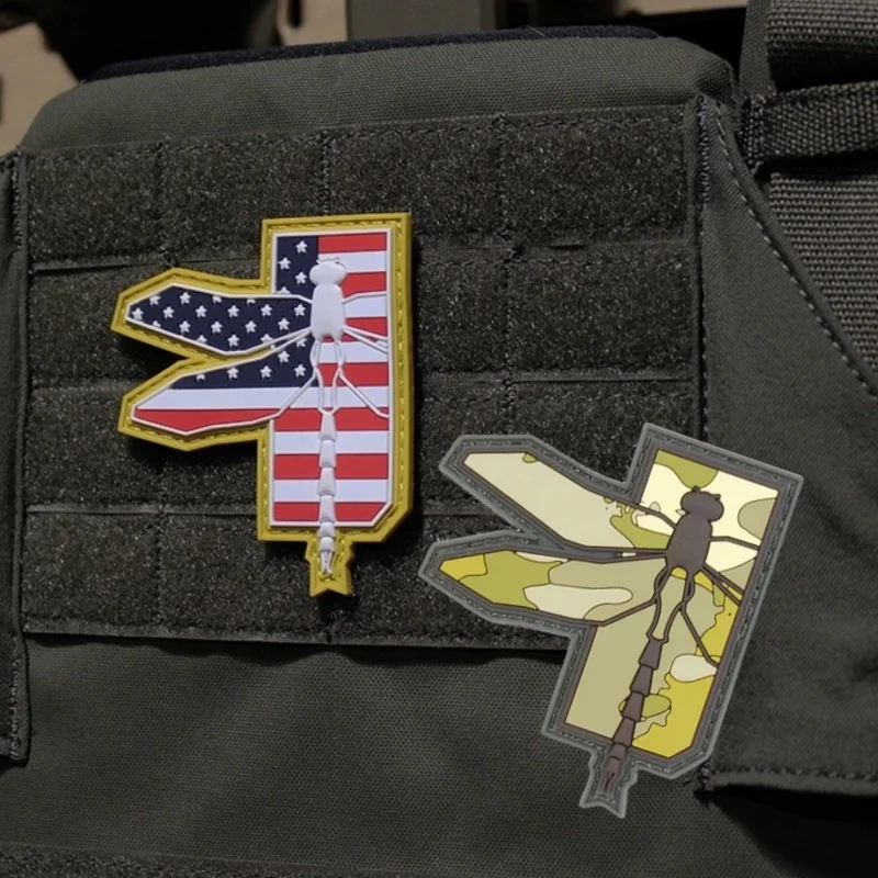 

Dragonfly 3D PVC Hook and Loop Patches Tactical Camouflage MC Color Morale Badge Replica Scorpion Emblem Backpack Sticker