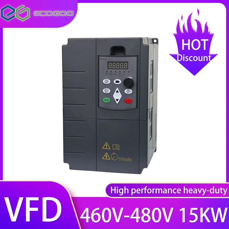 High performance heavy-duty Variable Frequency Drive 460V-480V 5.5-55KW Vector Control for Efficient Motor Management