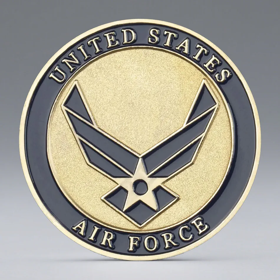United States Air Force Thunderbirds Souvenir Coin Home of The Thunderbirds Golden Plated Commemorative Coin