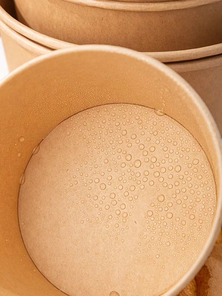 Disposable Chiffon Cake Mix 6 Inch Paper Bowl 4 Boxes Layered Packaging Box Paper Box Paper Tray Kitchen Baking DIY Tools - view 4