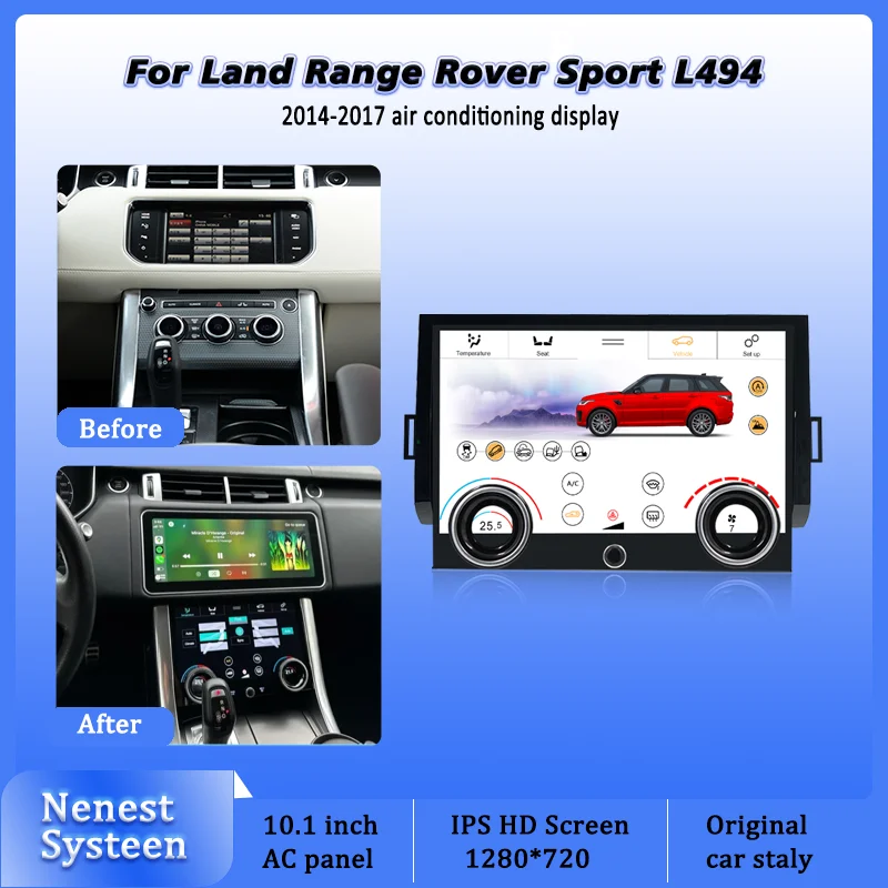 

AC Panel For Range Rover Sport L494 2014-2017 With Night Or Day Modes And Air Conditioning Control Climate Board Car Radio