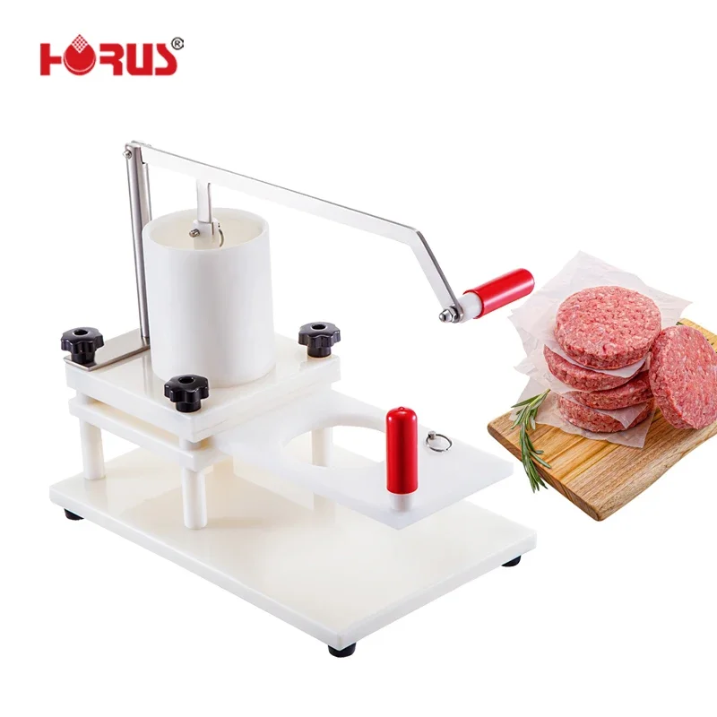 Horus 130mm diameter PE manual  hamburger patties making machine for restaurant use