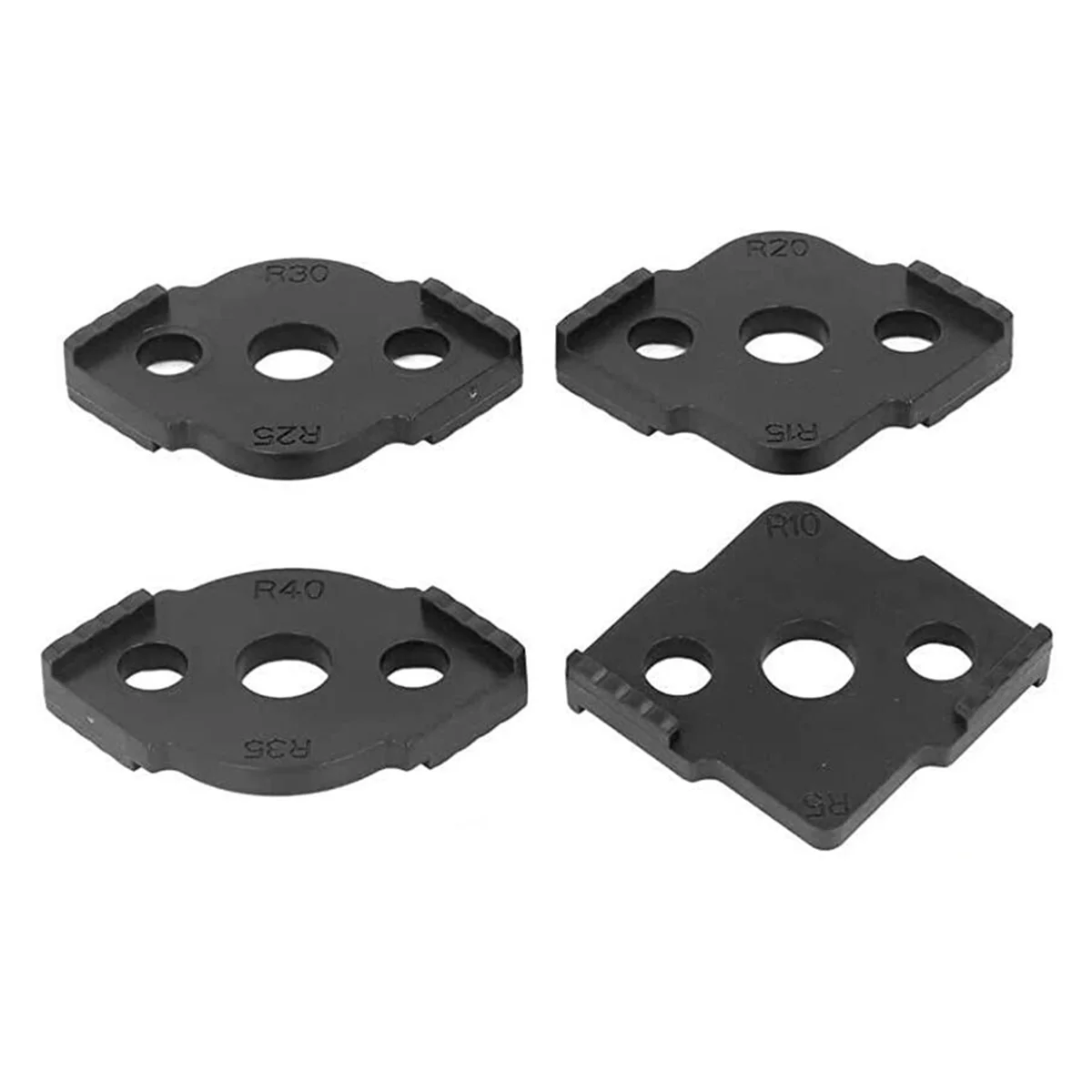 Radius Clamp Router Template Corner Radius Router Template for Woodworking Routing,4Pcs