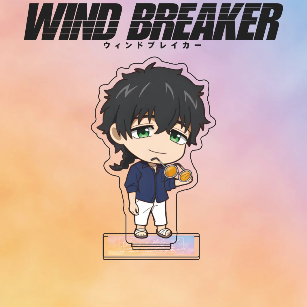 Wind Breaker Q Version Anime Acrylic Stand Figure Sakura Haruka Umemiya Hajime Character Desktop Ornament Collectible Keychain