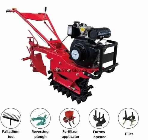 High-End Small Scale Farming Mini Tiller line Micro Rotary Tiller For Agriculture For Ground Working Machines New Listing