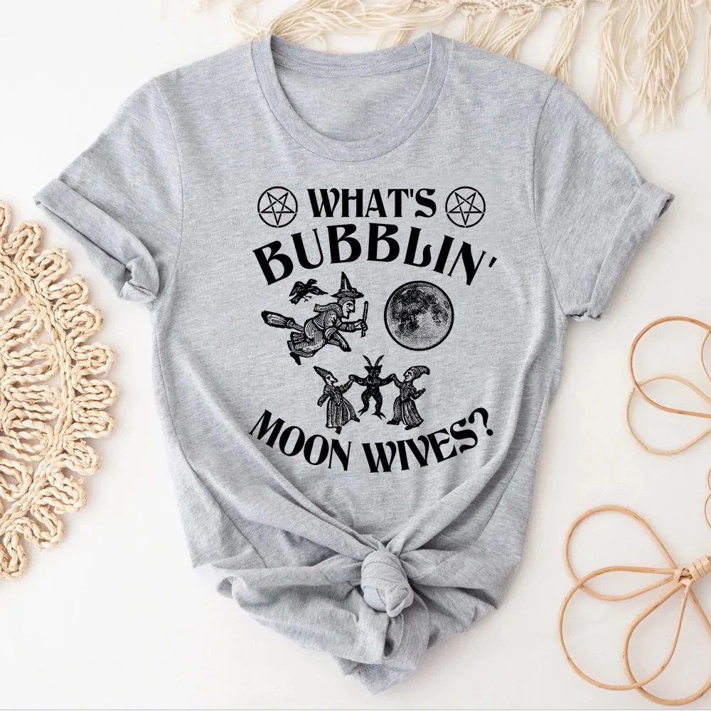 

Witch tshirt teen Grunge 2000s Breathable Punk Trendy 80s tshirt Retro Vintage hip hop Punk Graphic