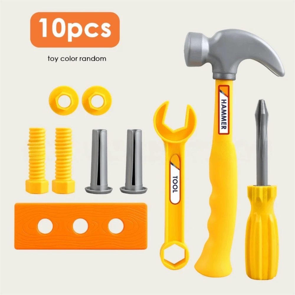 10/20/30pcs Plastic Simulation Maintenance Tool Set Simulation Hammer Mini Size Construction Set Safe Design