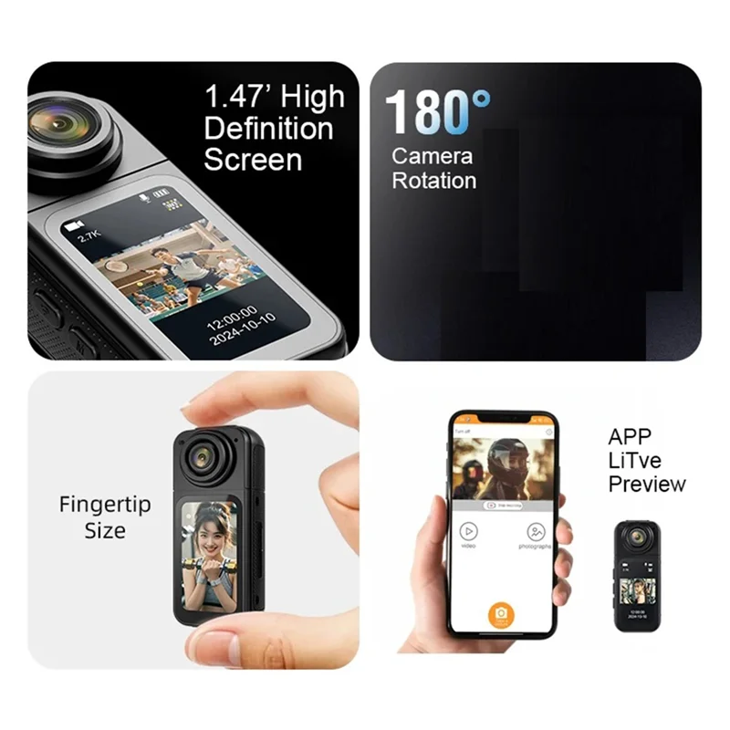 

B94A Thumb Mini Camera Sports DV Cycling Video Recorder WIFI Remote Control Video Recorder